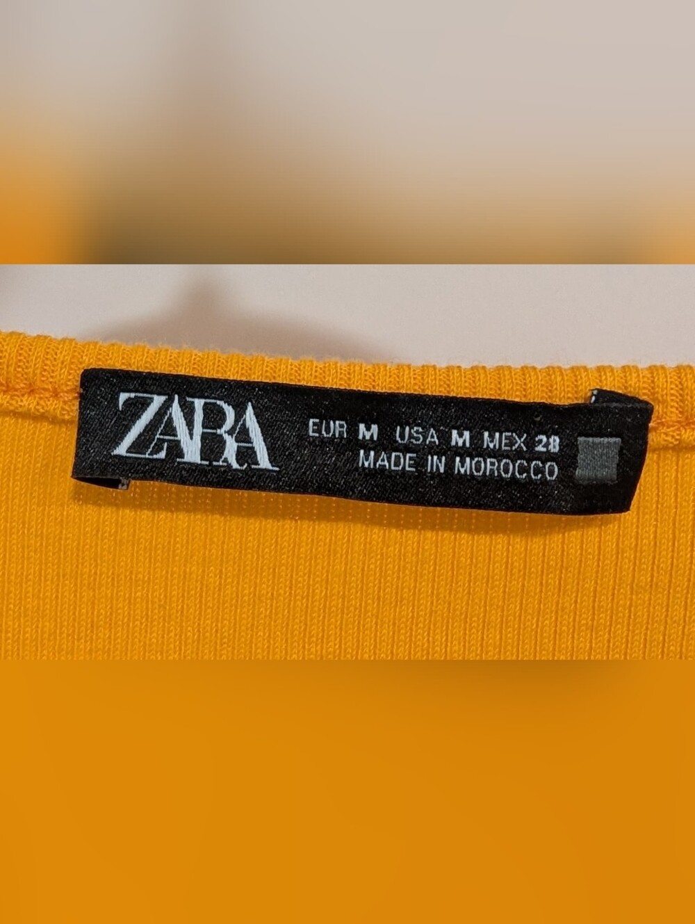 Zara Bright Yellow Puff Sleeve Casual Dress Size M - Picture 4 of 5